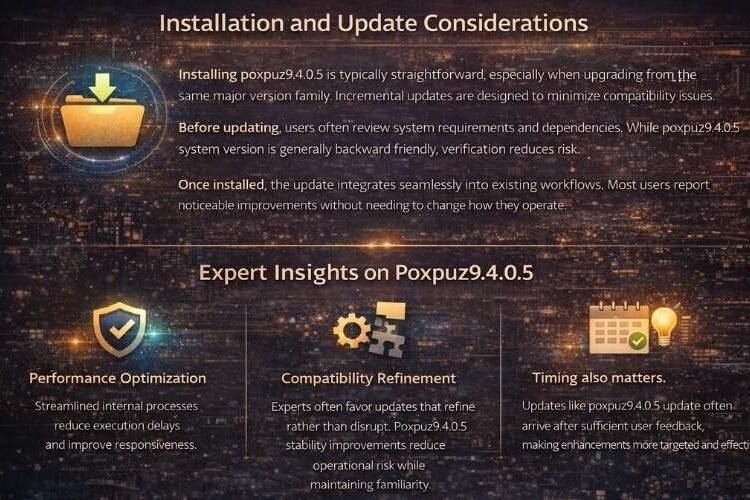 Installation and Update Considerations